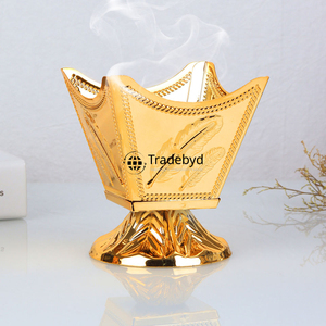 Tradebyd Handmade Metal Bakhoor <b>Burner</b> Luxury Arabic Incense Holder Decorative Piece for Home Office - Product Image 3
