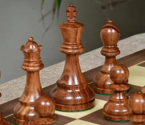 Elegantes Piezas de Ajedrez Estilo Reykjavik de 1972 en Madera de Sheesham y Boj, Rey de 3.7 cm al Mejor Precio - Product Image 4