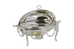 Mesa de Centro Sheffield Silver, Tradicional, de Lujo, Metálica, Pulida, de Alta Calidad, Decoración para el Hogar, Restaurantes de la Familia Real, Aniversario - Product Image 2