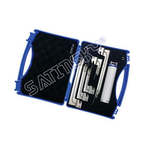 ชุดเครื่องมือส่องกล่องเสียงสัตว์คุณภาพสูงแบบแมนนวล SMT-II ระดับมืออาชีพ พร้อมใบมีด 5 ใบ ขนาด 75-210 มม. ได้รับการรับรองมาตรฐาน CE สำหรับสัตว์ - Product Image 1