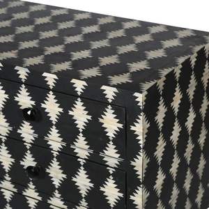 ตู้วางโต๊ะข้างเตียงสำหรับห้องนอนห้องนั่งเล่นงานหัตถกรรมฝังลายดอกไม้ตามสั่งดีไซน์ทันสมัยจากอินเดีย - Product Image 1