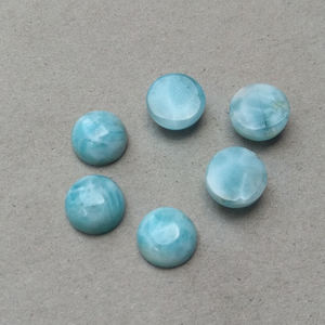 Ronde Larimar Gemstone En Gros Cabochons En Vrac 3-21 MM Meilleure Vente Top Qualité Pierres Fine Dainty Bijoux Accessoires - Product Image 2