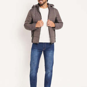 Chaqueta Larga de Lona para Hombre con Impresión de Logotipo Personalizado, Chaqueta de Invierno de Alta Calidad en Color Único - Product Image 2