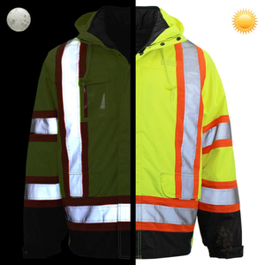 Chaqueta de trabajo de construcción de carcasa blanda de alta visibilidad Equipo DE SEGURIDAD transpirable - Product Image 2
