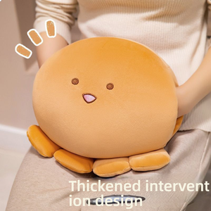 Aika Bespoke Super Soft Plush Cream Winking Mochi Octopus Sensory Fidget Cushion with PP Cotton Filling Office Desk Decor - Product Image 6
