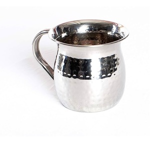 แก้วซักสแตนเลสทำด้วยมือขัดเงาพร้อมที่จับแก้วเหล็กดีไซน์แบบตอก - Product Image 6