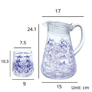 [Holar] Taiwan Made 1900 ml 65 onces Carafe à eau transparente en plastique acrylique étanche avec couvercle - Product Image 2