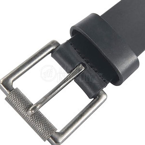Ceinture en cuir à boucle en acier décontractée sur mesure - Ceintures en cuir de vache durables, écologiques et respirantes pour la vente en gros et en ligne - Product Image 6
