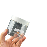 Pots en plastique PET transparent de 100ml/150ml/200ml/350ml/500ml pour le stockage des aliments Impression de logo personnalisé pour les pots de noix sèches Pot alimentaire en PET