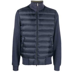 Chaqueta Acolchada de Primavera para Hombre 2025, Diseño Personalizado OEM, Relleno de Algodón, Tela de Lana Peinada, Resistente al Viento, Cuello Alto con Cierre de Cremallera - Product Image 5