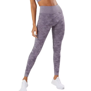 Leggings élastiques de haute qualité pour femmes, logo personnalisé, pour un usage quotidien, pour la course, le sport, séchage rapide, couleur unie, vente en gros - Product Image 6