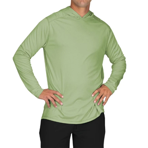 Men's Custom Color Slim Hooded Sports <b>Sweatshirt</b> 210Gsm Shrink-Proof Nylon Spandex Digital Printing <b>Yoga</b> Spring Screen Knitted - Product Image 3