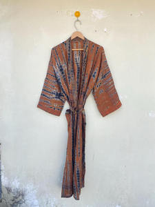 ชุดกิโมโนผ้าไหมมัดย้อมสำหรับผู้หญิง, ชุดปาร์ตี้ผ้าชิฟฟ่อนยาวผ้าชิฟฟอนไซส์ฟรีไซส์แห้งเร็วสำหรับฤดูใบไม้ร่วงและ100% - Product Image 3