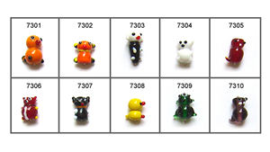 Perles en verre pendentif en forme d'animal de qualité supérieure pour la fabrication de bijoux perles en verre pendentif attrayant pour la fabrication de bracelets - Product Image 2