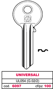 Chiave Asc Ul054 (g.Vac 2) Universale - Product Image 1