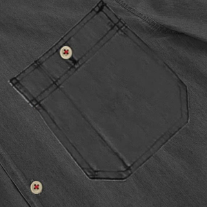 Camisas vaqueras de manga larga para hombre, novedad de 2025, ropa informal con cuello vuelto y bolsillo en el pecho, camisas vaqueras para hombre al por mayor - Product Image 4