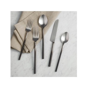 Couverts traditionnels en argent Offre Spéciale acier inoxydable titane poignée en argent ensemble de couverts sûrs et sains pour un usage quotidien - Product Image 6