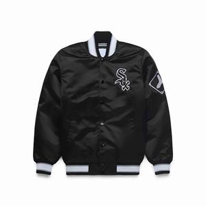 Fashion-Forward Satin Varsity Jacket Equipo personalizado y bordado de marca Envío global rápido - Product Image 6