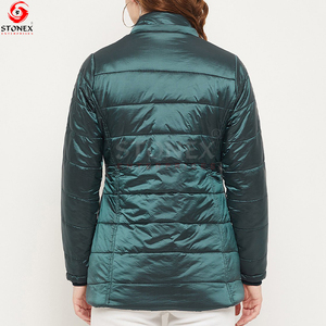 แจ็กเก็ตปาร์กาบุนวมมีฮู้ดสำหรับผู้หญิงปกเสื้อมีกระเป๋าข้างผ้าฝ้ายไซส์ใหญ่พิเศษสำหรับฤดูหนาว - Product Image 3