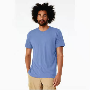 เสื้อยืดโอเวอร์ไซส์ผู้ชายสไตล์วินเทจฟอกสีแบบแอซิด คุณภาพสูง ผ้าฝ้าย 100%  แบบเรียบสำหรับออกแบบเอง ลายสโตน ดีไซน์ริงเกอร์ - Product Image 1