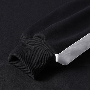 2025 hommes à capuche cordon sweat Patchwork à manches longues pull coupe ample décontracté basiques poche hiver à capuche pour unisexe - Product Image 3