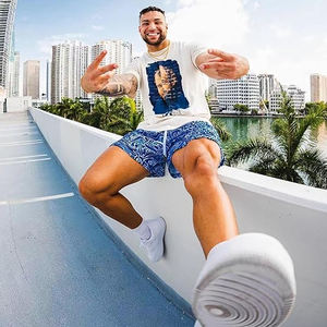 Pantalones Cortos de Baloncesto Unisex de Malla Fresca, Casuales, con Cordón, Color Rosa, Secado Rápido, Transpirables, Lisos - Product Image 4