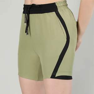 Pantalones cortos de carga de moda para mujer con bolsillos | Pantalones cortos casuales de cintura alta elásticos y transpirables | Perfecto para verano, Viajes - Product Image 5