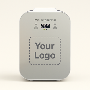 Customizable Logo Portable <strong>Fridge</strong> Mini Refrigerator 8L Capacity <strong>Travel</strong> Beauty <strong>Fridge</strong> for Skincare Cosmetics and Bedroom - Product Image 1