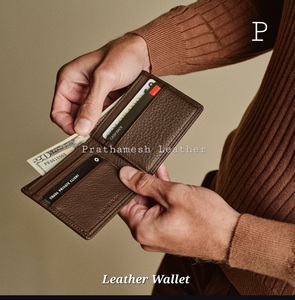 Minimalist Unisex Genuine Leather <b>Wallet</b> Fold Closure Short Length Eco-Friendly Handcrafted Business Stylish Secure Card <b>Holder</b> - Product Image 6