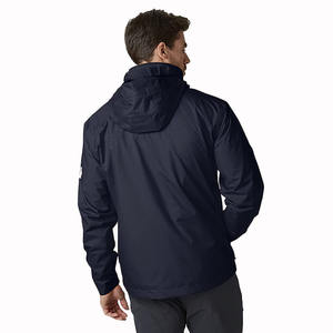 Hombres High Street Style Rain Jacket Logotipo personalizable Diseño de lona al por mayor con precio ajustable - Product Image 2