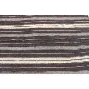 Tapis turc de 4,6 x 7,5 pieds, tapis Kilim abstrait marron - Product Image 4