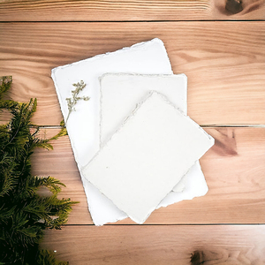 Bán buôn deckle cạnh bông Thảm handmade giấy được sử dụng cho đám cưới Thiệp mời làm trắng tùy chỉnh kích cỡ 150 400 GSM tấm - Product Image 5