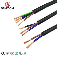 Kabel Fleksibel Tembaga Royal Cord RVV, 2 3 4 5 Inti 0.75 1 1.5 2.5 4 6mm Kabel Listrik H05VV-F Kabel Daya