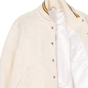 2025 personnalisé coton hommes collège université veste à la mode surdimensionné col montant respirant brodé décoration - Product Image 6