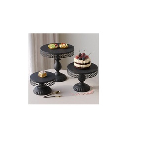 <b>Vintage</b> style metal <b>cake</b> <b>stand</b> with antique bronze finished perfect for luxurious wedding receptions and formal event displays - Product Image 6