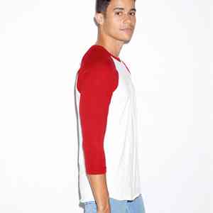 Camiseta raglán de alta calidad para hombres y mujeres, camiseta de manga de béisbol de algodón transpirable, ideal para promociones, gimnasio y uso diario - Product Image 5