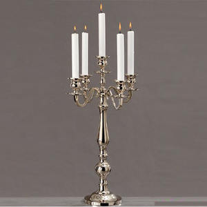 Candélabre baroque 5 bougies avec cristal votif pour sol Candélabre fait main en métal de haute qualité pour la décoration de fête intérieure - Product Image 4