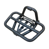 Support de coffre arrière universel pour moto, en acier noir, porte-bagages arrière durable, support de top-case, pièces de moto robustes pour GOGORO