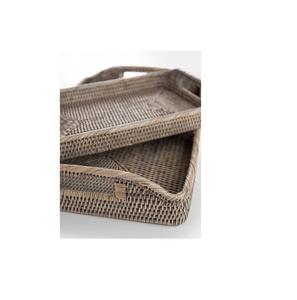 Bandeja de mimbre de la mejor calidad, vendedor superior de Alibaba, bandeja organizadora de hogar y cocina al por mayor hecha en India - Product Image 1