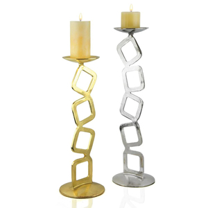 Soporte de luz de té de metal pulido dorado, vajilla elegante de tamaño mediano, soporte de luz en T de latón, decoración de iluminación de precio asequible - Product Image 5