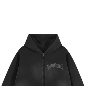 Sweat-shirt à capuche pour homme, veste à fermeture éclair, sweat-shirt polaire chaud, sports de plein air, entraînement décontracté, style tendance, haut doux et épais et confortable - Product Image 3