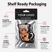 Pendentif de voiture JDM Anime imprimé sur mesure, désodorisant longue durée avec boîte de présentation pour la distribution en magasin
