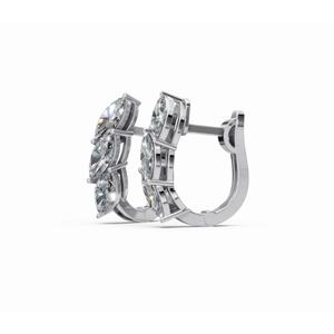 Boucles d'oreilles en diamant Marquise céleste 9 KT 14 KT 18 KT Or Bijoux cultivés en laboratoire Vente en gros OEM B2B Fournisseur d'exportation - Product Image 6