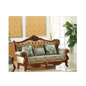 Tốt nhất bán cổ vải cổ điển Chaise phòng khách phòng khách hiện đại sofa Set đồ nội thất