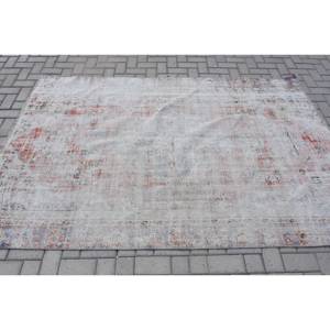 พรมตุรกีโบราณขนาด5.3x8.1ฟุตพรมขนแกะสีขาวแดงขนาด9x12ขนาดใหญ่สำหรับโถงทางเดินทรงสี่เหลี่ยมผืนผ้าพรม10มม. - Product Image 3