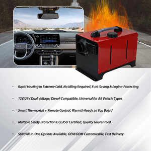 Chauffage d'air diesel tout-en-un KAIDA 5000W pour voitures, bus, bateaux, <span class=keywords><strong>camping</strong></span>-cars, nouveau 12V 24V 220V 5KW - Product Image 1