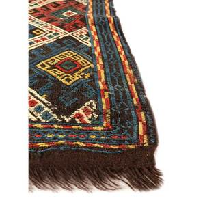 พรมขนสัตว์สีเบจและสีน้ำตาลแบบคลาสสิกของ Nayaab ลายเรขาคณิตสี่เหลี่ยมผืนผ้า ทำด้วยมือ สำหรับห้องนั่งเล่นหรือห้องนอน-Paem-969 - Product Image 4