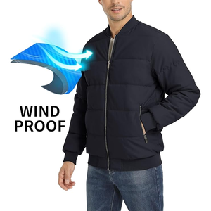 Chaqueta acolchada ligera para hombre, Abrigo acolchado con aislamiento de invierno, chaqueta acolchada cálida repelente al agua para hombre - Product Image 3