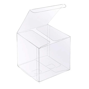 Caja de PVC Rígida Transparente, Empaque de Regalo de Plástico Transparente con Tapa Superior y Base con Cierre Automático para Recuerdos - Product Image 1