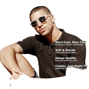 Chemises pour hommes de haute qualité, confortables, respirantes, légères, en toile 100% polyester, avec logo personnalisé, formelles et basiques - Product Image 1